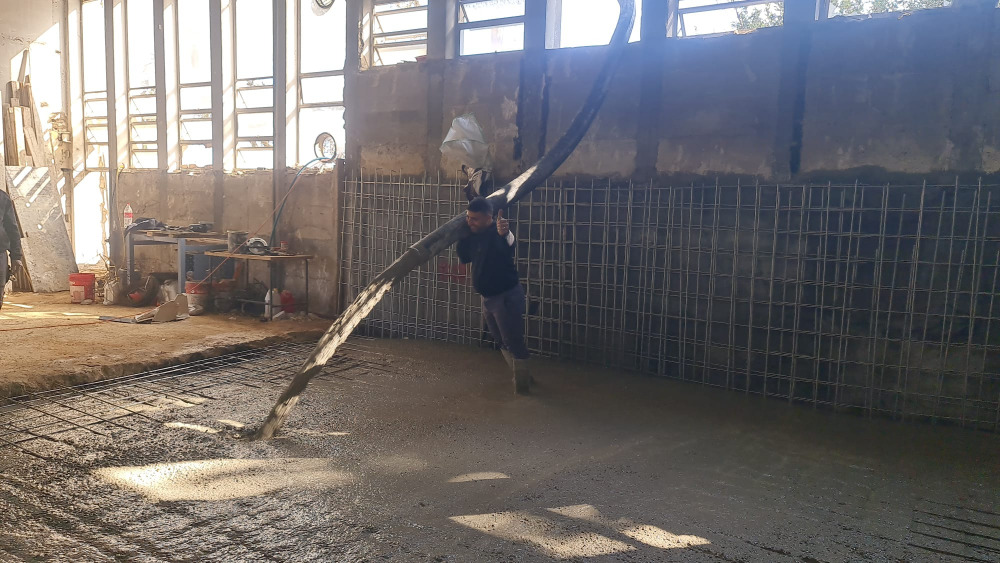 Filling the floor