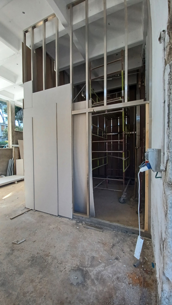 Building the pump room, lab view